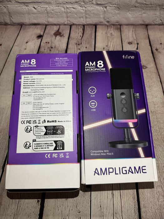 Fifine AM8 Мікрофон студійний динамічний, геймінг