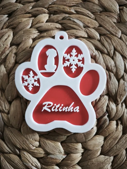 Bola de Natal Personalizável para cão
