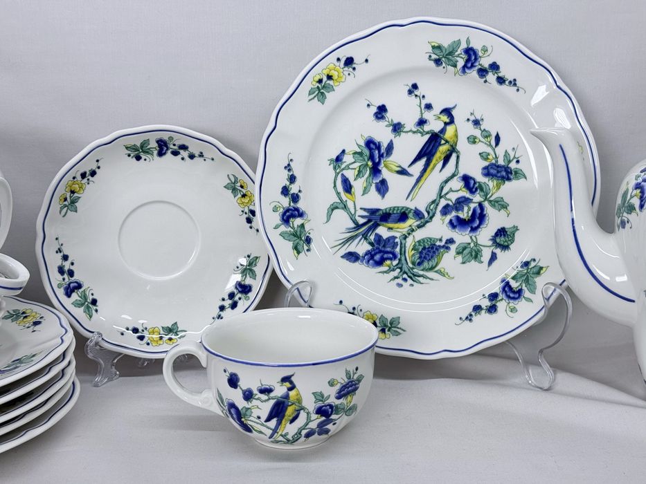 Фарфоровый чайный сервиз фирмы Villeroy Boch серия Phoenix Blay производство Германия