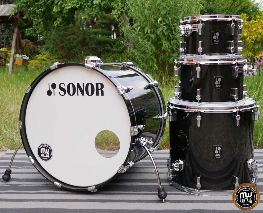 ‼️ Perkusja Sonor AQ2 22", 10", 12", 16" Transparent Black ‼️