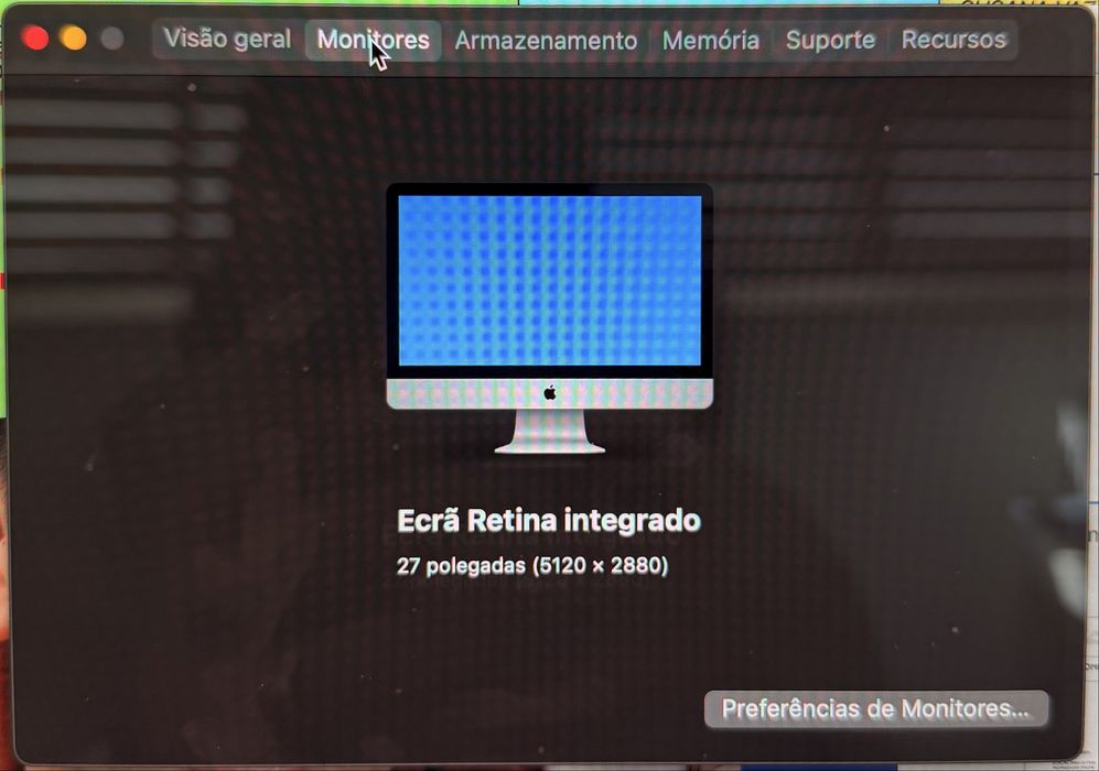 iMac 27” Retina 5K — Intel i5 — 8GB RAM — 2TB Fusion Drive