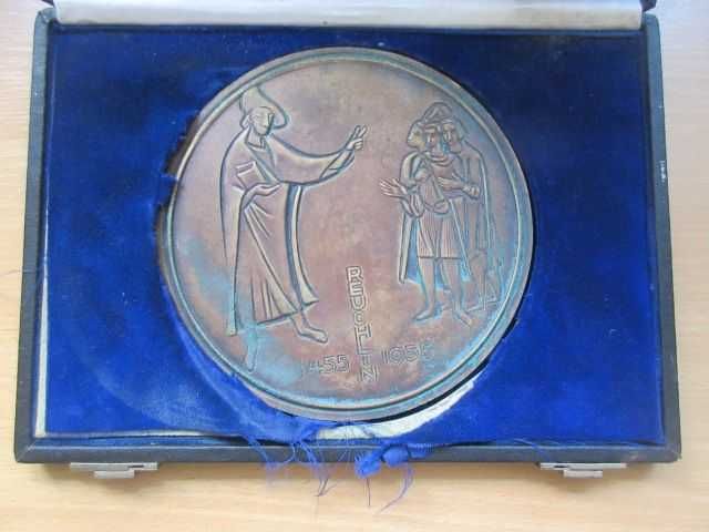 Unikatowy Medal Brąz Reuchlinpreis 2009 Prof. Gottfried Schramm 17 cm 700g