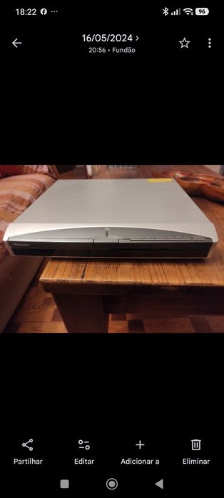 Leitor DVD MP3 Pioneer S-DV313 como novo