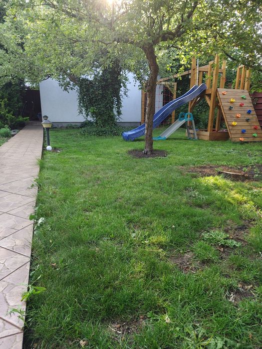 Działka ROD "Elana" 300 m², murowany domek z piętrem duży plac zabaw - Więcej