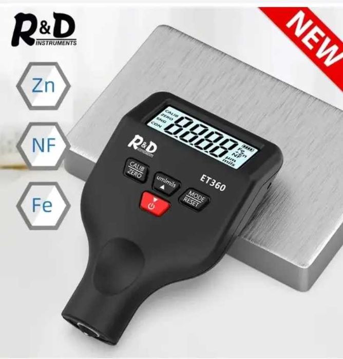 Товщіномір   фарби R&D ET360 + Zinc  Толщиномер