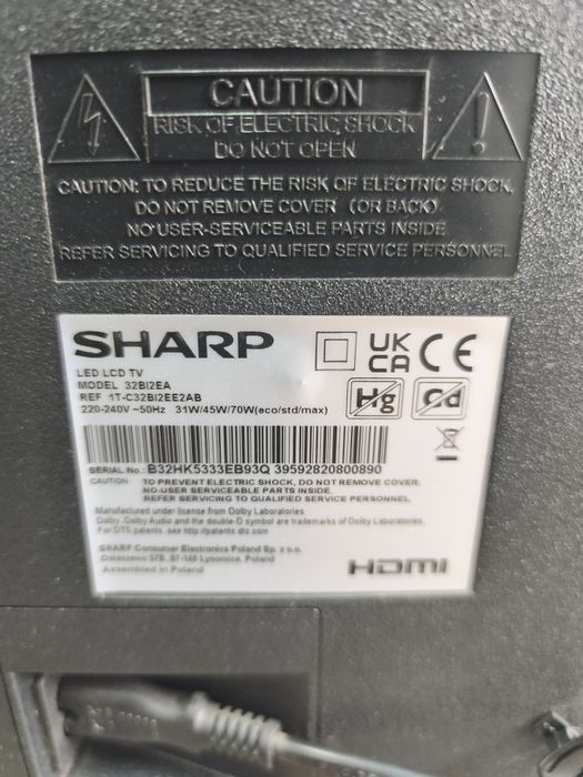 Telewizor Sharp aquos 32 cale led