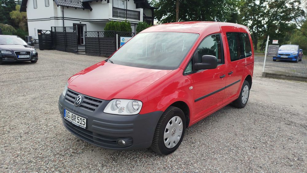 Volkswagen Caddy 1.4 MPI 80 KM LIFE. 5 Miejsc 2x Przesuwane Drzwi.