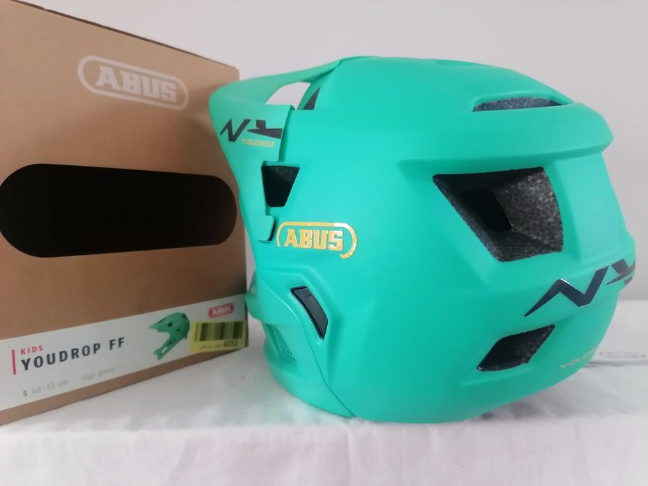 Kask rowerowy fullface Abus Youdrop FF Sage Green S 48-55cm