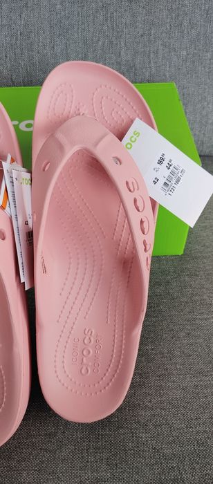 Crocs damskie lekkie Japonki Klapki  42 W11 stan NOWE