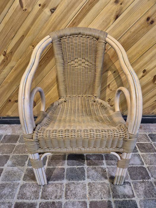 Krzesła rattanowe / wiklinowe (44 szt.) – styl boho, vintage, restauracja, ogród