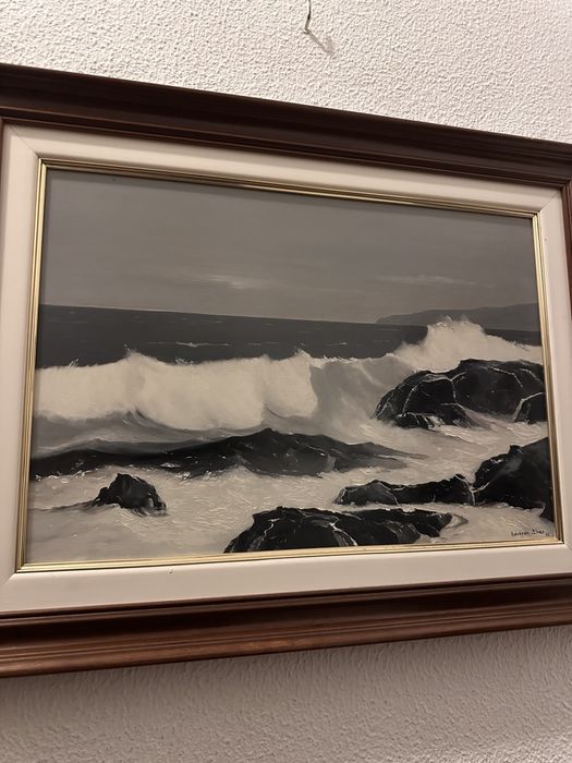 Quadro Original a Óleo – Marinha – Assinado e Datado (1992)