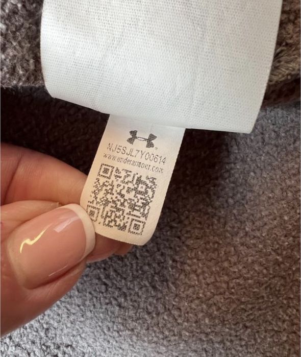 Світшот Under Armour  XS/S унісекс сірого кольору на блискавці