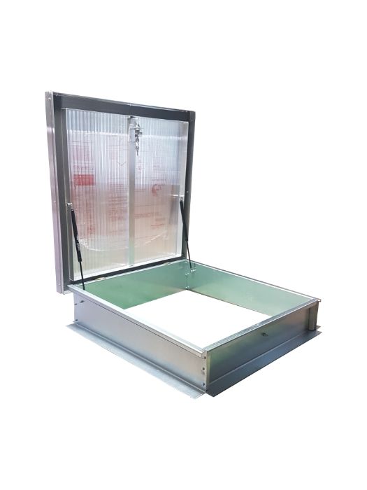 Wyłaz wyłazy dachowe 80x80 h-20/15 ciepły U=1,10 poliwęglan