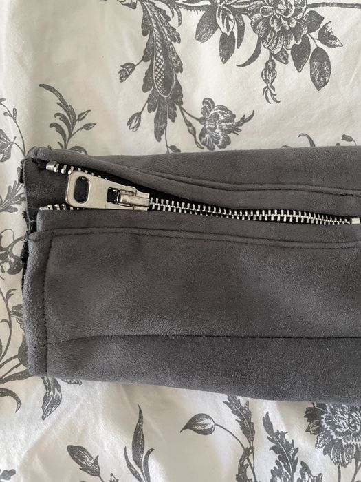 Kurtka zamszowa xs bershka szara