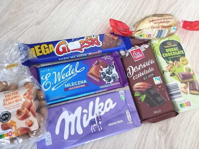 Zestaw słodyczy Czekolady Milka Wedel Marcepan