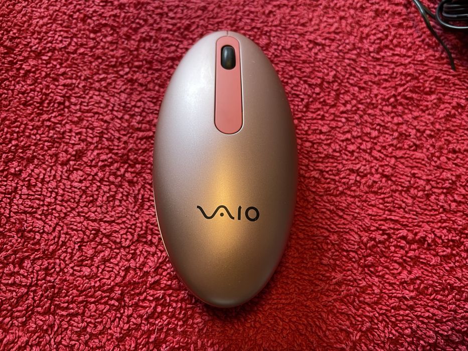 Retro rózowa Bezprzewodowa mysz laserowa Sony VAIO VGP-BMS21 Okazja!
