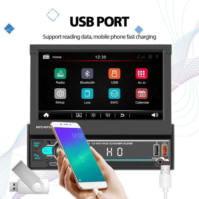 radio 1 din ecra 7 Bluetooth  Opel VW Audi BMW SEAT