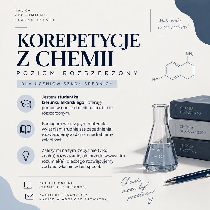 Korepetycje z chemii rozszerzonej