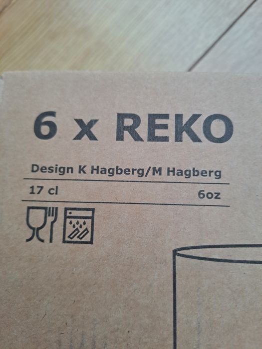 Nowe szklanki 18 sztuk REKO