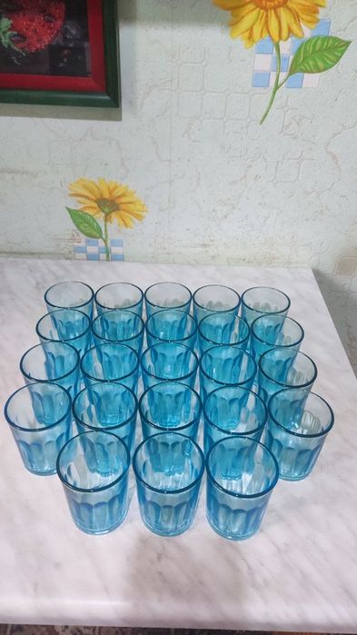 Стопки чарки стаканы бирюза СССР 1967