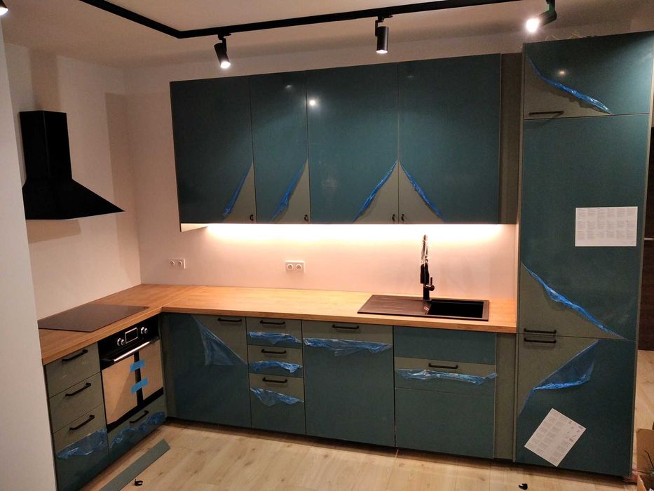 fronty do kuchni - wymiana frontów - fronty lakierowane akrylowe -