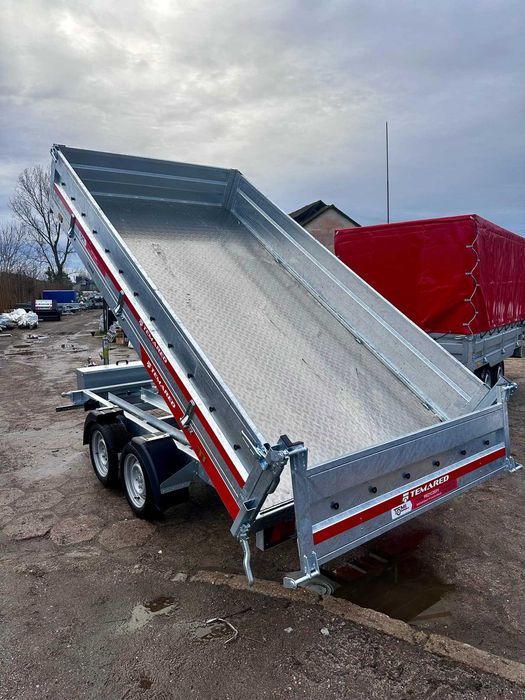 Przyczepa wywrotka TEMARED TIPPER 3217/2C 3.5T stalowe burty DOSTAWA