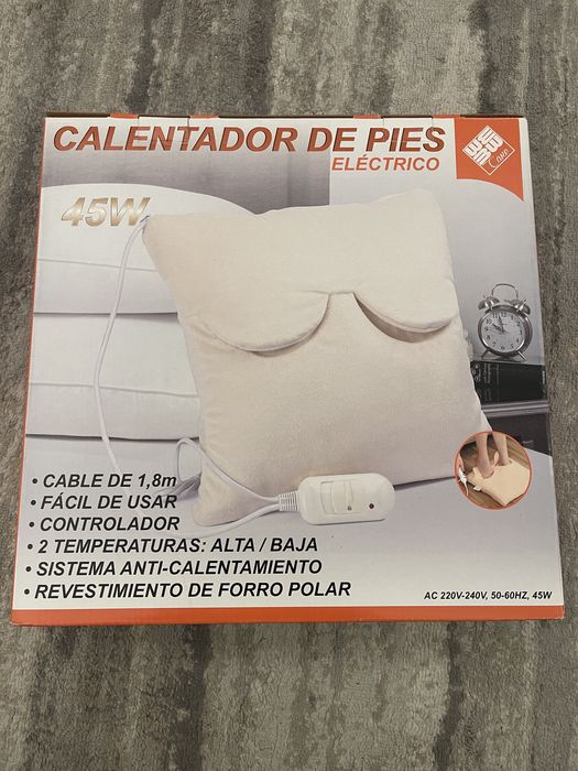 Almofada aquecedora de pés