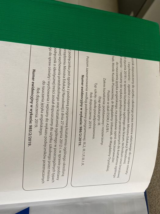 Podręcznik i ćwiczenia dla licealistów Vision 2