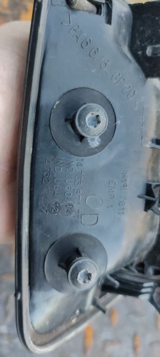 Puxador de porta lateral direita Fiat Scudo