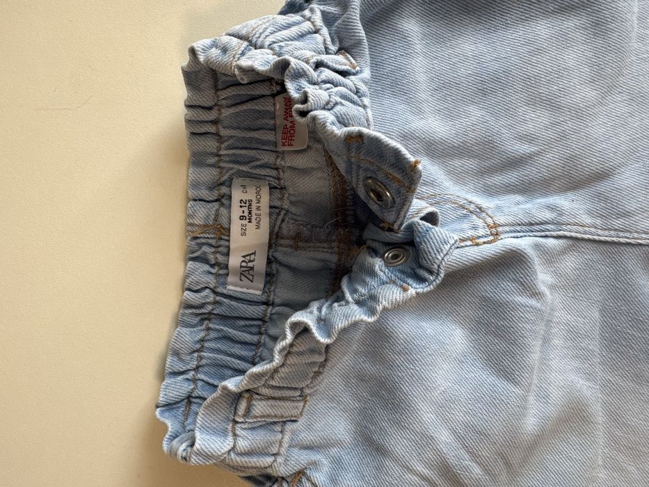 Джинси zara для дівчинки 9-12міс.
