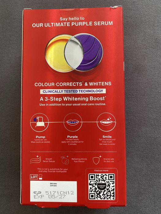Wybielające Serum Colgate Max White Purple 40ml