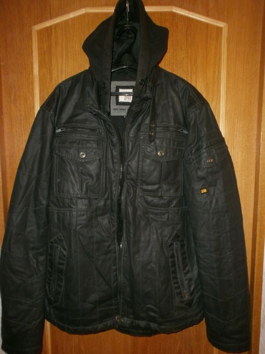 Куртка бомбер Smog, чёрная, разм. XL, наш разм.54. ПОГ-65 см