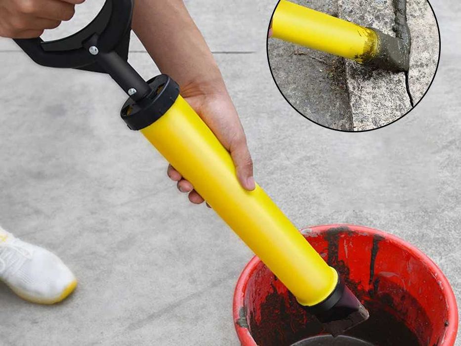 Wyciskacz do Zapraw Cementu Tynku Kleju Fugi 4 Końcówki