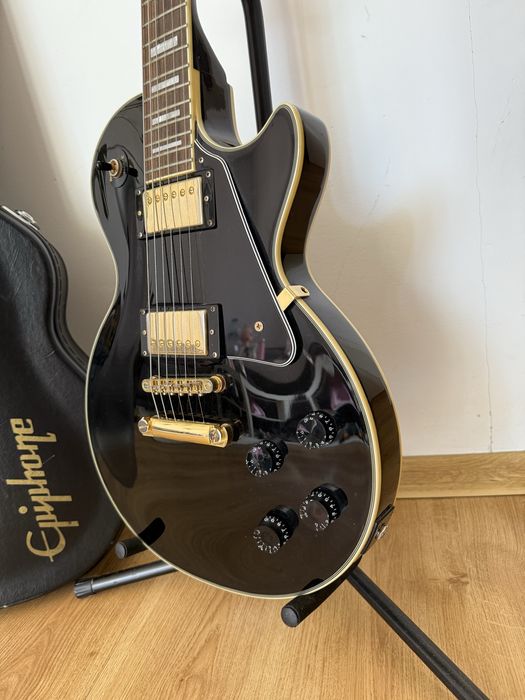 Epiphone Les Paul Custom Pro 2014 + twardy futerał Lublin