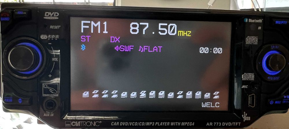 Radio Clatronic AR 773 DVD/TFT – sprawne, Bluetooth, USB, AUX, DVD