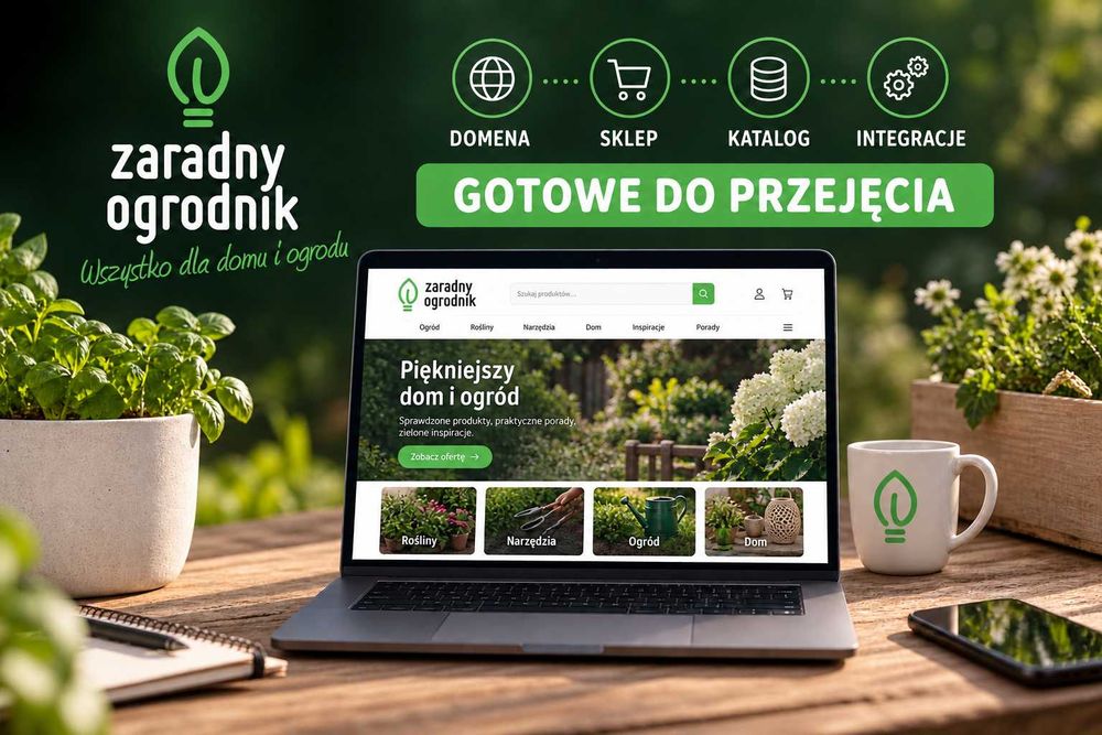 Gotowy sklep internetowy branży dom i ogród