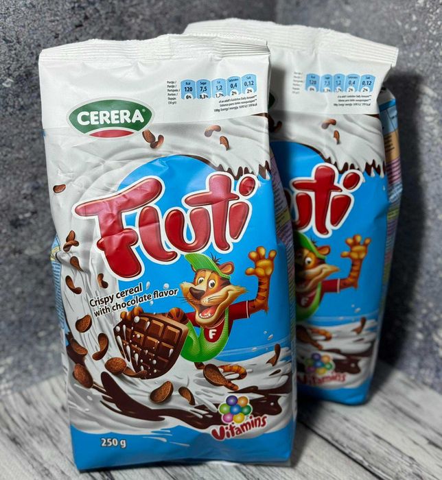 Пластівці Cerera Frutti зі смаком шоколаду 250г