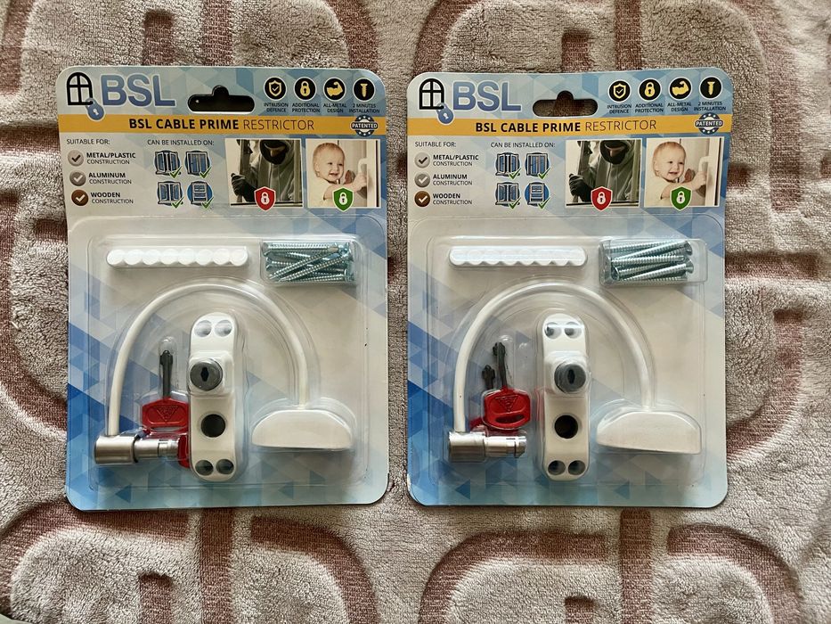 Замок захист на вікно обмежувач відкриття для дітей BSL CABLE PRIME