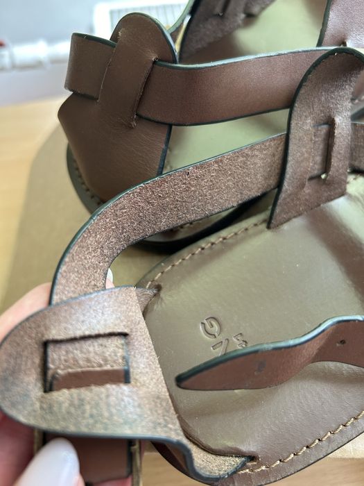 Шкіряні чоловічі босоніжки