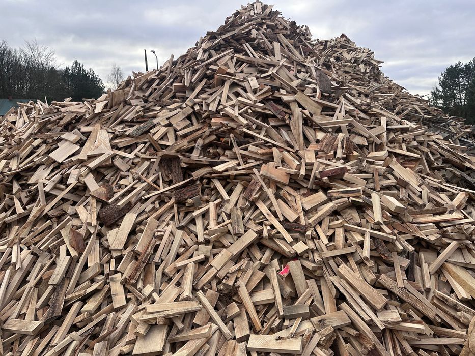 Tani opał dębowy, drewno opałowe - dąb wywrotka 6mp prosto z tartaku