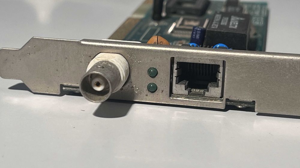 Placa de rede ISA 8EAISAP, Ethernet e BNC