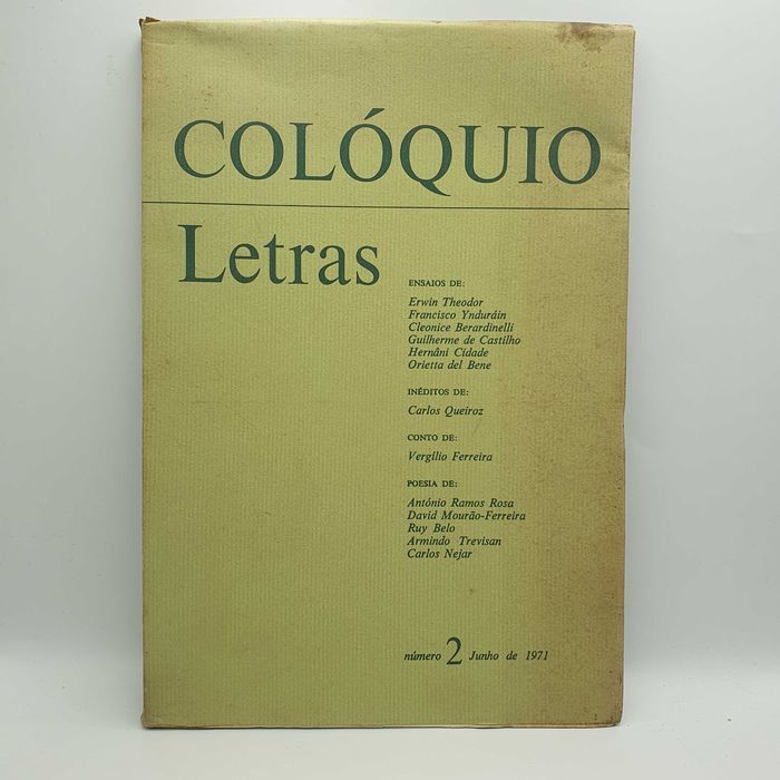 Livro - Colóquio Letras - Vários Ensaios, Ineditos e Poesia - Ref.PAR2