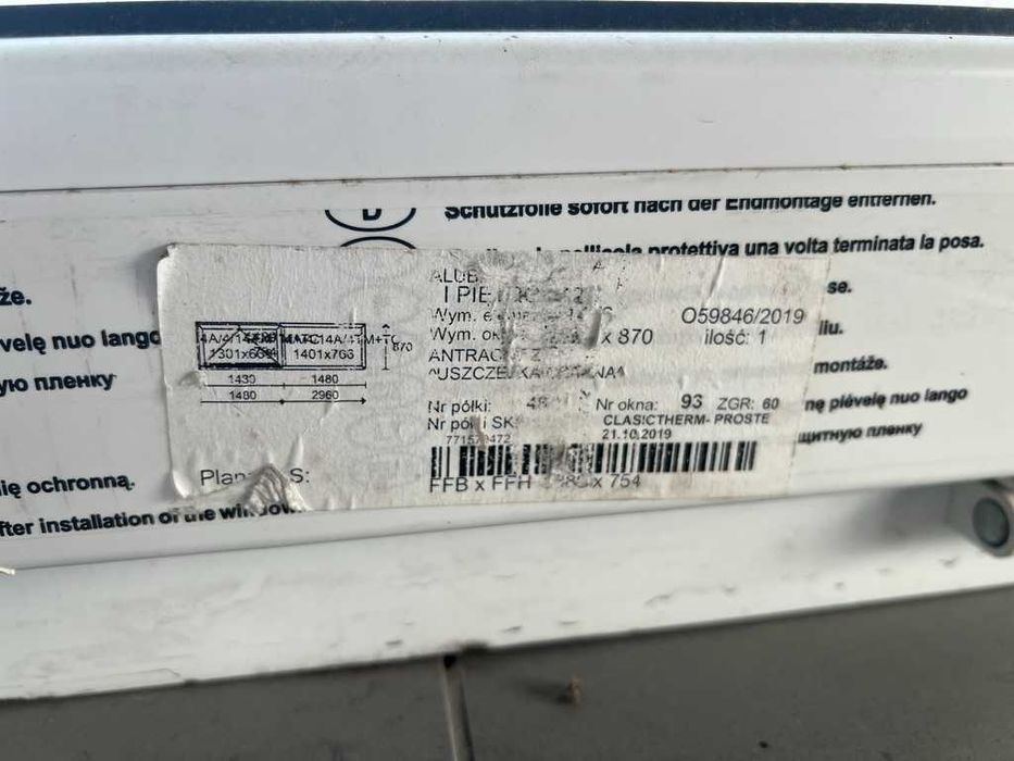 Okna PVC Sonarol Clasictherm antracyt białe | różne rozmiary