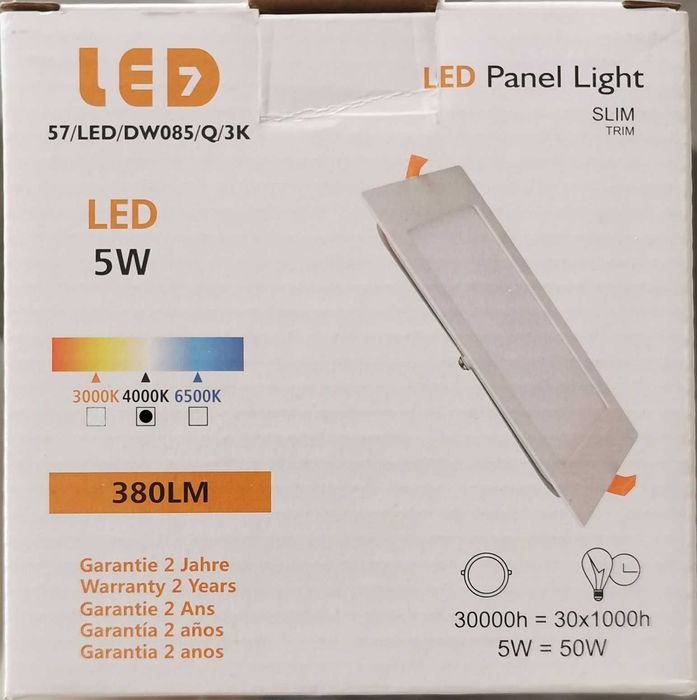 Conjunto de 28 Focos Led com Fonte de Alimentação de Embutir