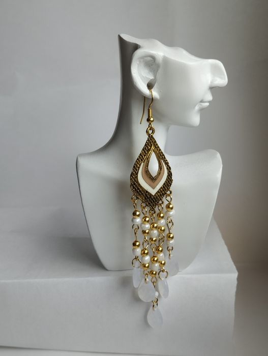 Kolczyki boho style inspirowane indiańskimi dreamcatcherami