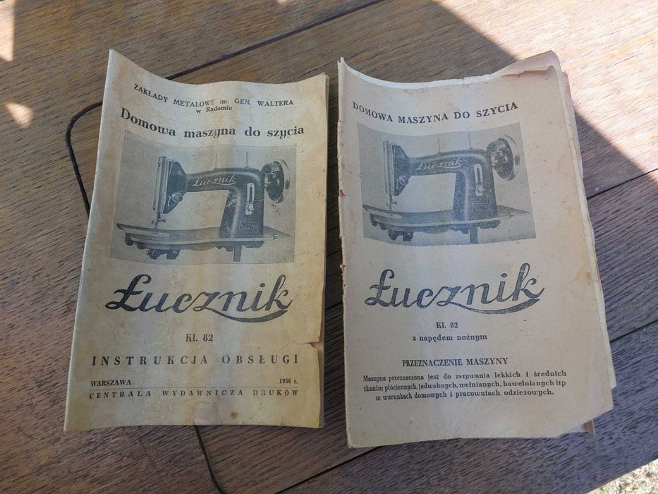 Maszyna do szycia Łucznik Kl.82 z 1956 roku