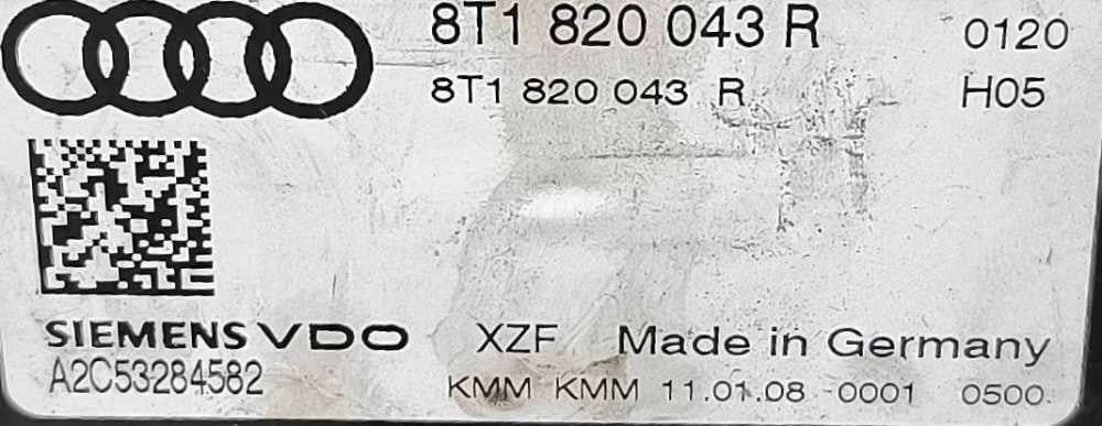 Comando Chauffage / Sofagem 8T1820043R - AUDI A4 B8 Avant