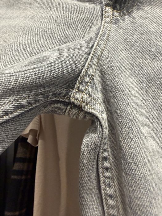 Жіночі сірі джинси wide leg висока посадка zara