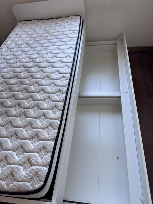 IKEA SLÄKT estrutura de cama com cama extra e duas gavetas 4