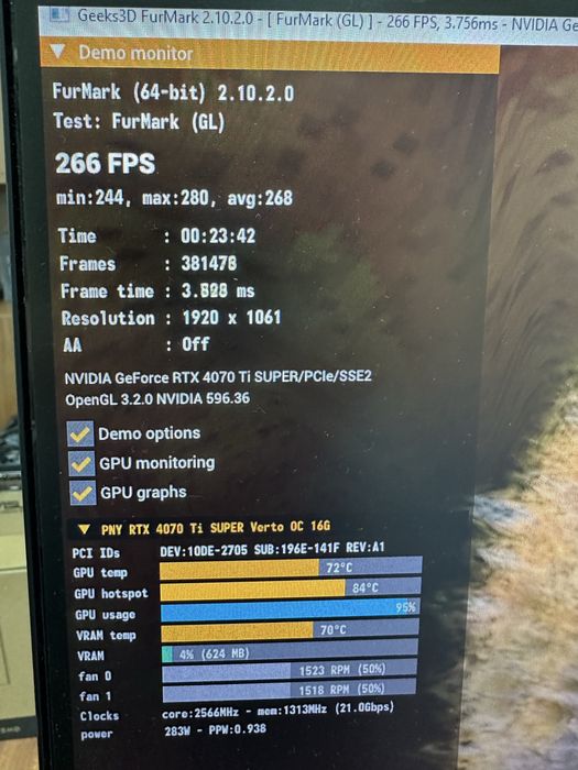 Відеокарта RTX 4070Ti SUPER 16 GB PNY